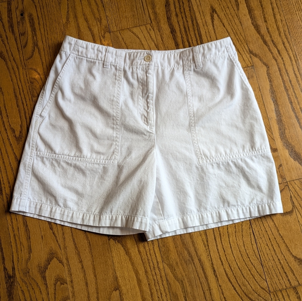 Jones New York White Woven Shorts